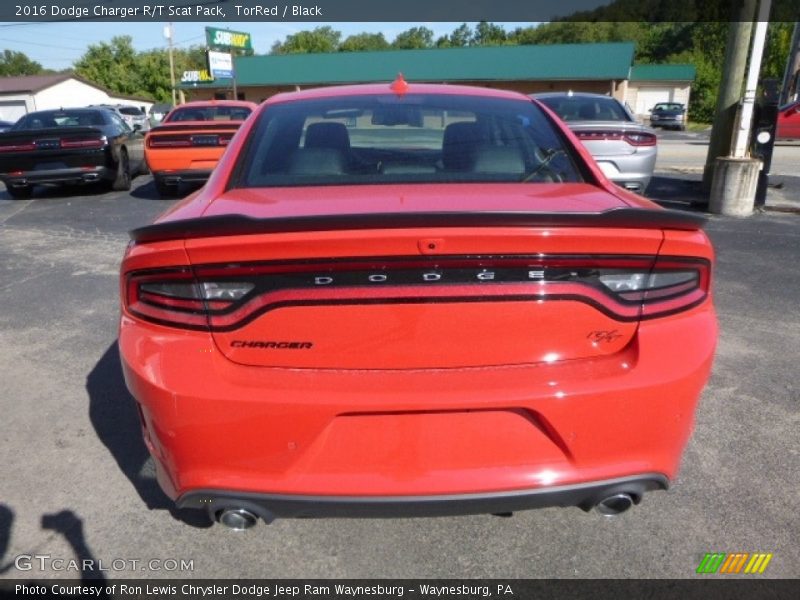 TorRed / Black 2016 Dodge Charger R/T Scat Pack