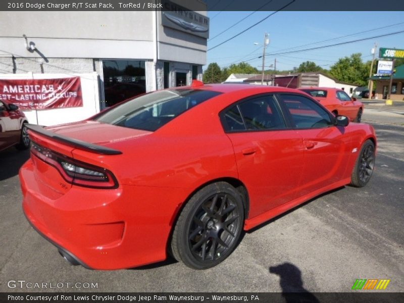 TorRed / Black 2016 Dodge Charger R/T Scat Pack