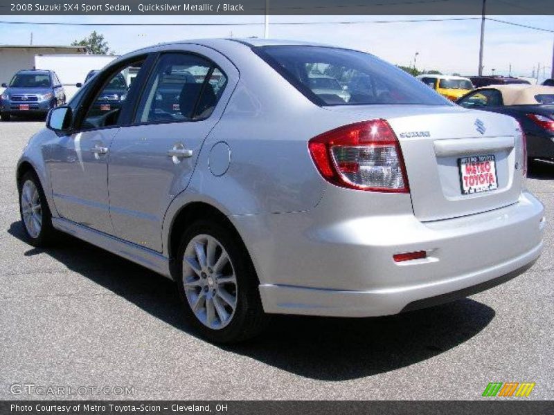 Quicksilver Metallic / Black 2008 Suzuki SX4 Sport Sedan
