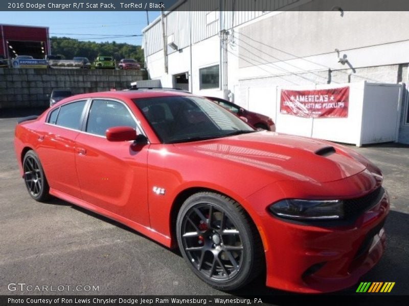 TorRed / Black 2016 Dodge Charger R/T Scat Pack