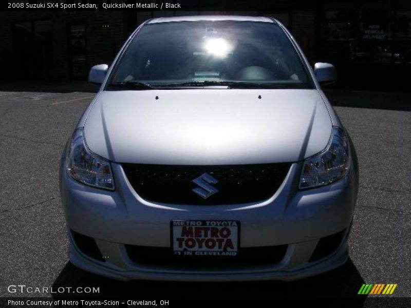 Quicksilver Metallic / Black 2008 Suzuki SX4 Sport Sedan