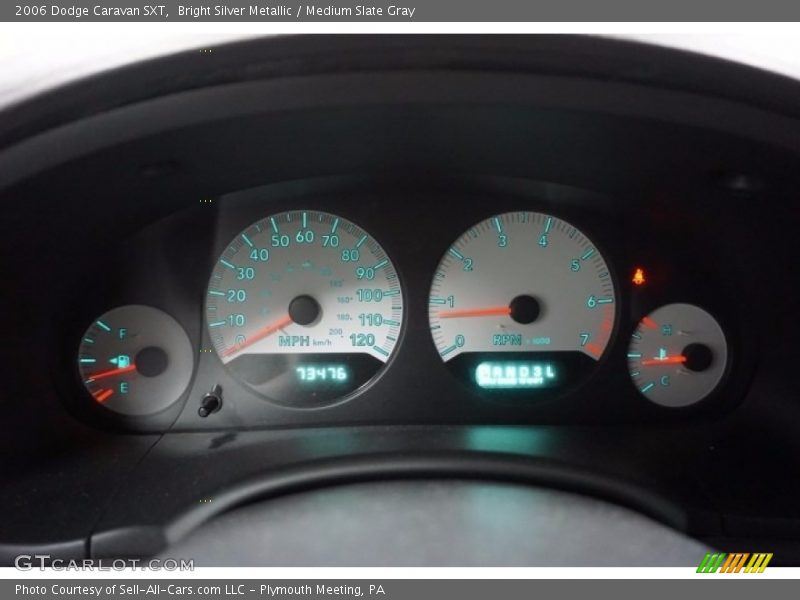 Bright Silver Metallic / Medium Slate Gray 2006 Dodge Caravan SXT