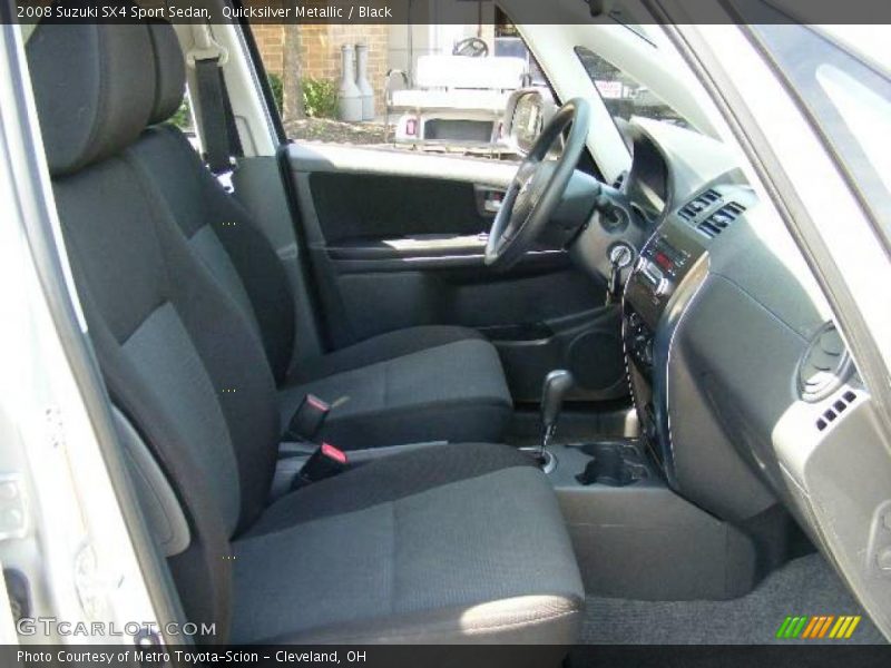 Quicksilver Metallic / Black 2008 Suzuki SX4 Sport Sedan