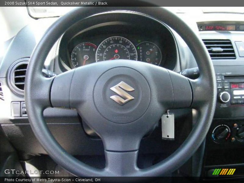 Quicksilver Metallic / Black 2008 Suzuki SX4 Sport Sedan