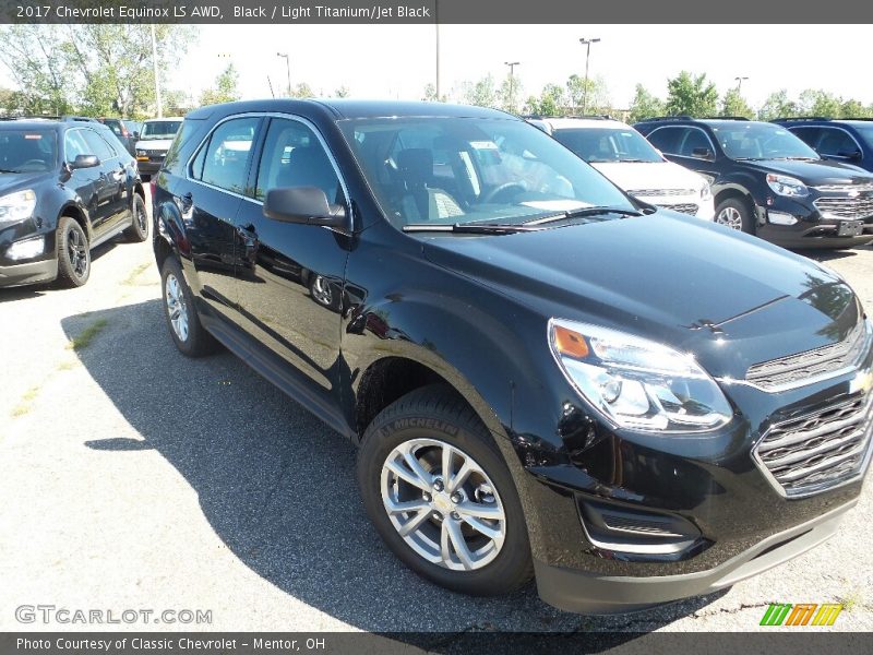 Black / Light Titanium/Jet Black 2017 Chevrolet Equinox LS AWD