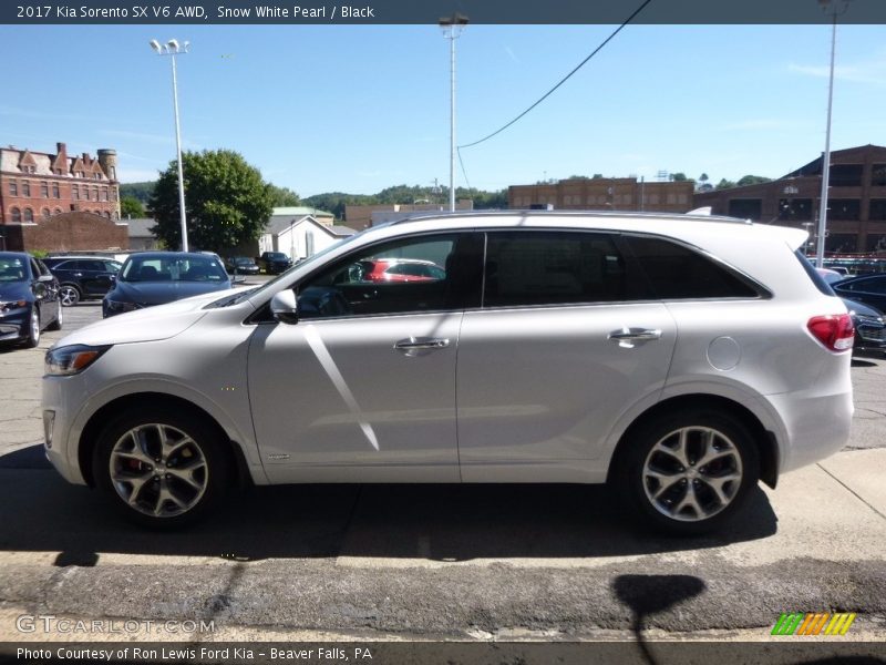 Snow White Pearl / Black 2017 Kia Sorento SX V6 AWD