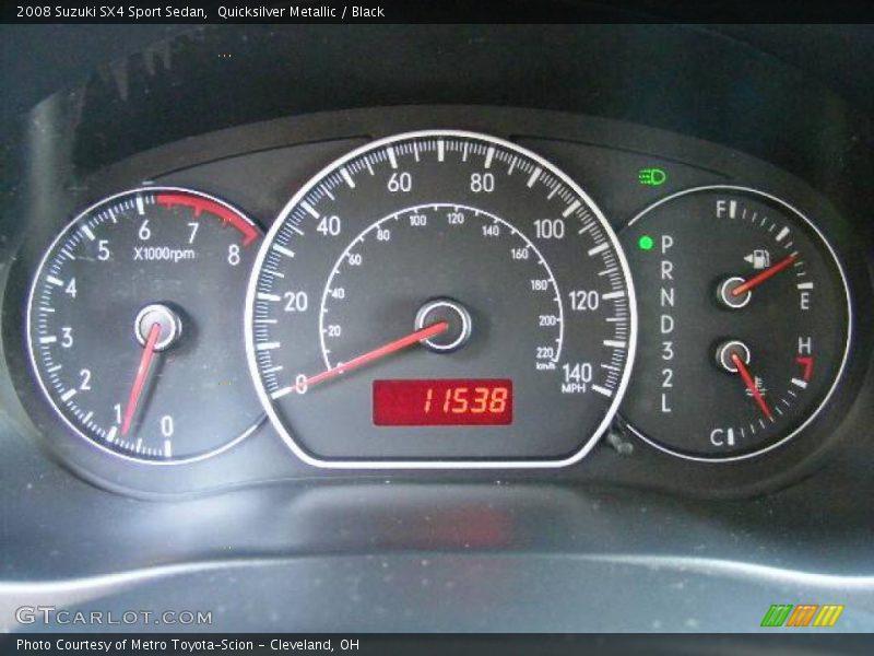 Quicksilver Metallic / Black 2008 Suzuki SX4 Sport Sedan