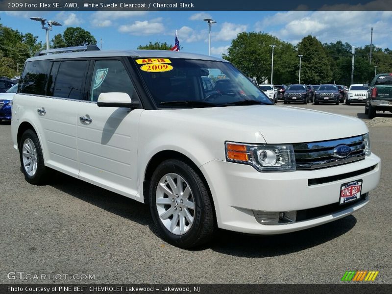 White Suede Clearcoat / Charcoal Black 2009 Ford Flex SEL AWD