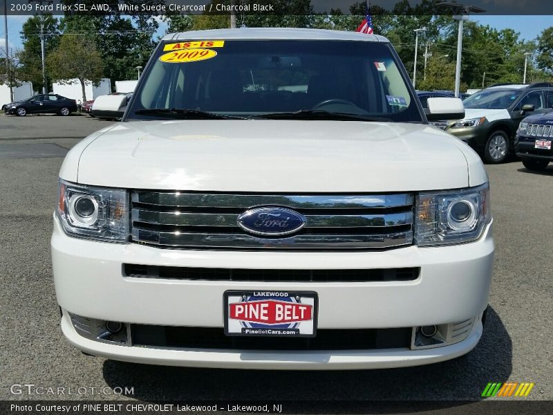 White Suede Clearcoat / Charcoal Black 2009 Ford Flex SEL AWD