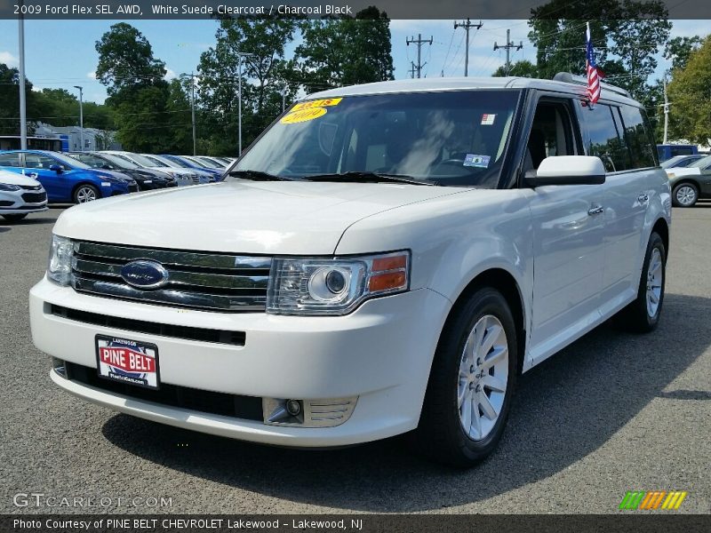 White Suede Clearcoat / Charcoal Black 2009 Ford Flex SEL AWD