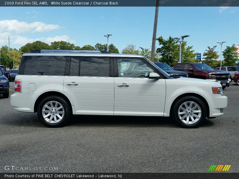 White Suede Clearcoat / Charcoal Black 2009 Ford Flex SEL AWD