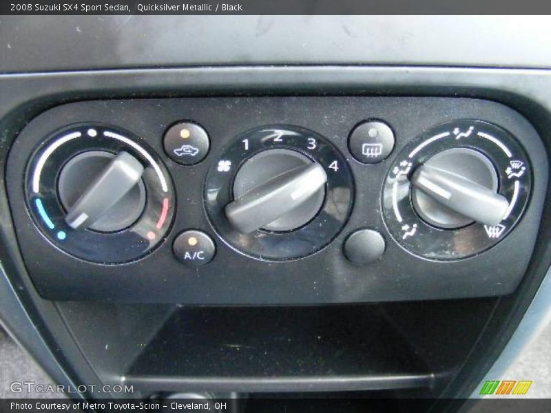 Quicksilver Metallic / Black 2008 Suzuki SX4 Sport Sedan