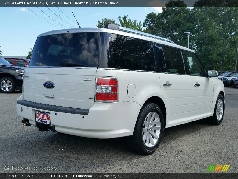 White Suede Clearcoat / Charcoal Black 2009 Ford Flex SEL AWD