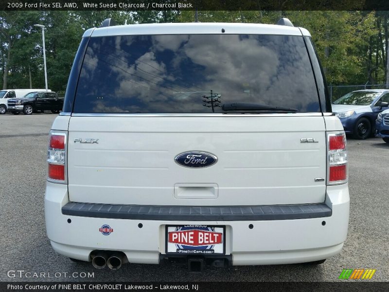 White Suede Clearcoat / Charcoal Black 2009 Ford Flex SEL AWD