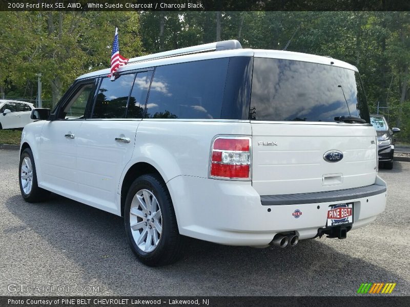 White Suede Clearcoat / Charcoal Black 2009 Ford Flex SEL AWD
