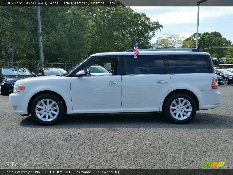 White Suede Clearcoat / Charcoal Black 2009 Ford Flex SEL AWD
