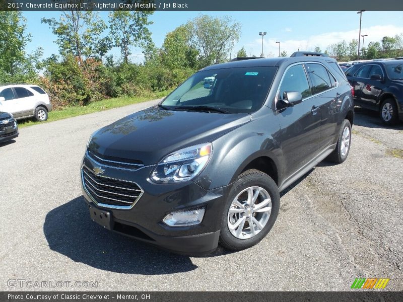 Nightfall Gray Metallic / Jet Black 2017 Chevrolet Equinox LT