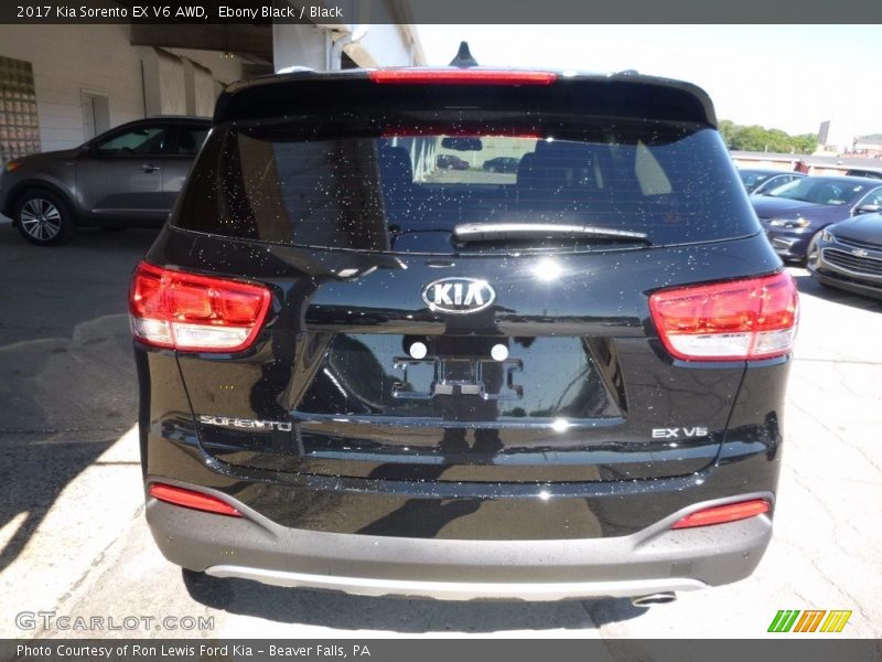 Ebony Black / Black 2017 Kia Sorento EX V6 AWD