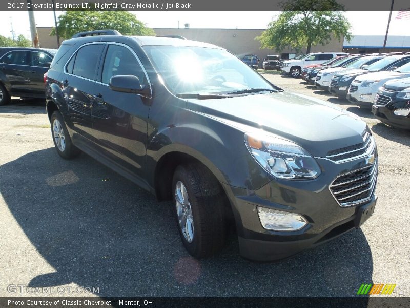 Nightfall Gray Metallic / Jet Black 2017 Chevrolet Equinox LT