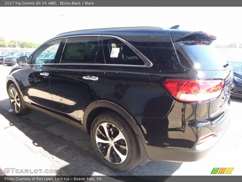 Ebony Black / Black 2017 Kia Sorento EX V6 AWD
