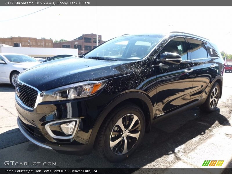 Ebony Black / Black 2017 Kia Sorento EX V6 AWD