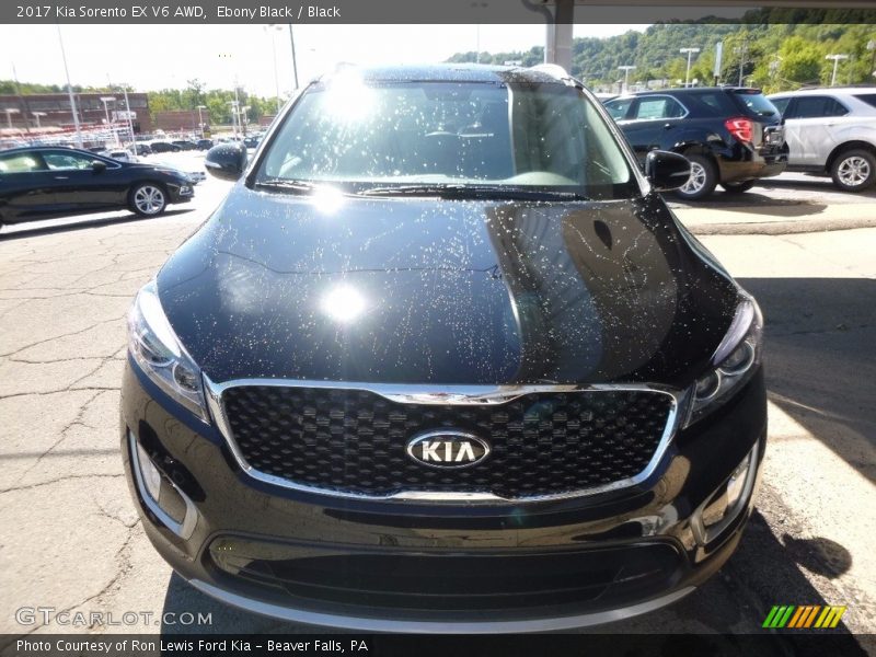 Ebony Black / Black 2017 Kia Sorento EX V6 AWD