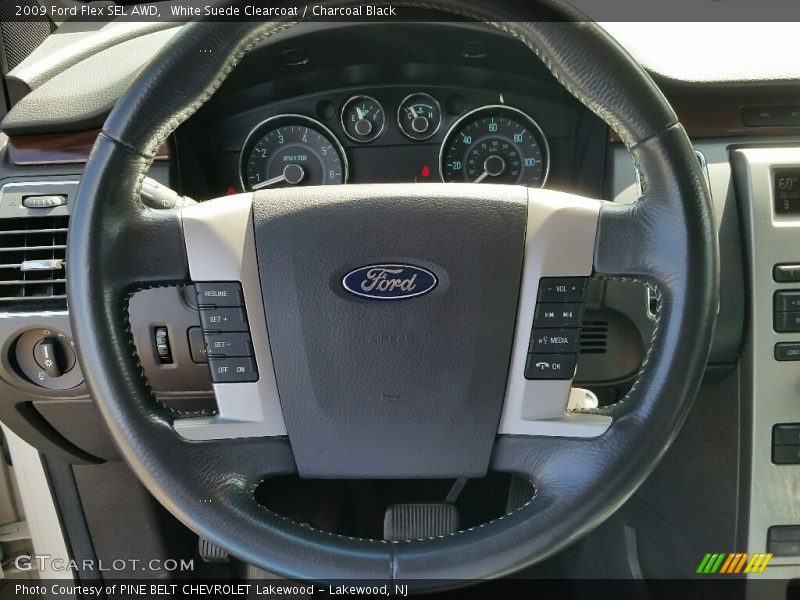 White Suede Clearcoat / Charcoal Black 2009 Ford Flex SEL AWD