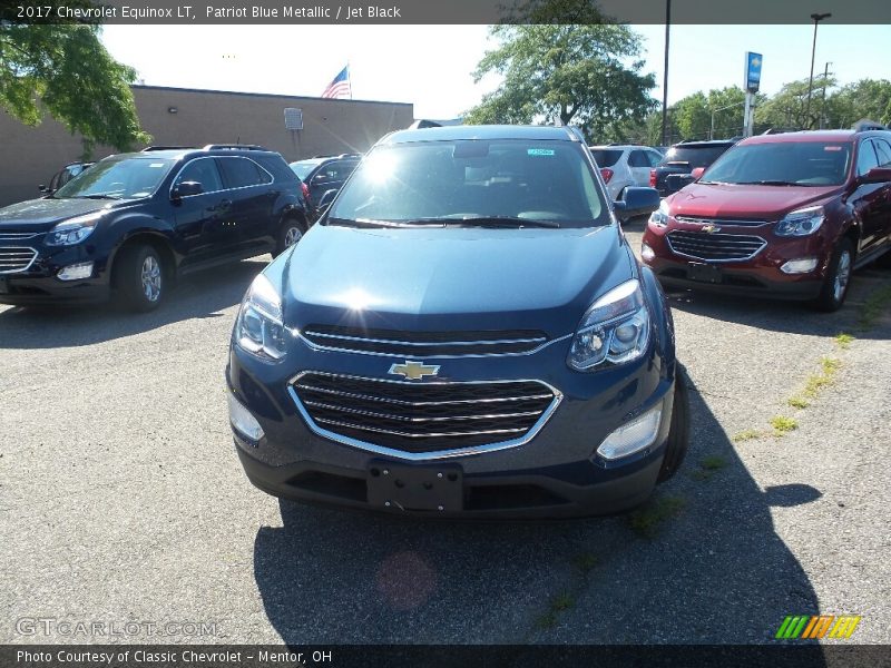 Patriot Blue Metallic / Jet Black 2017 Chevrolet Equinox LT