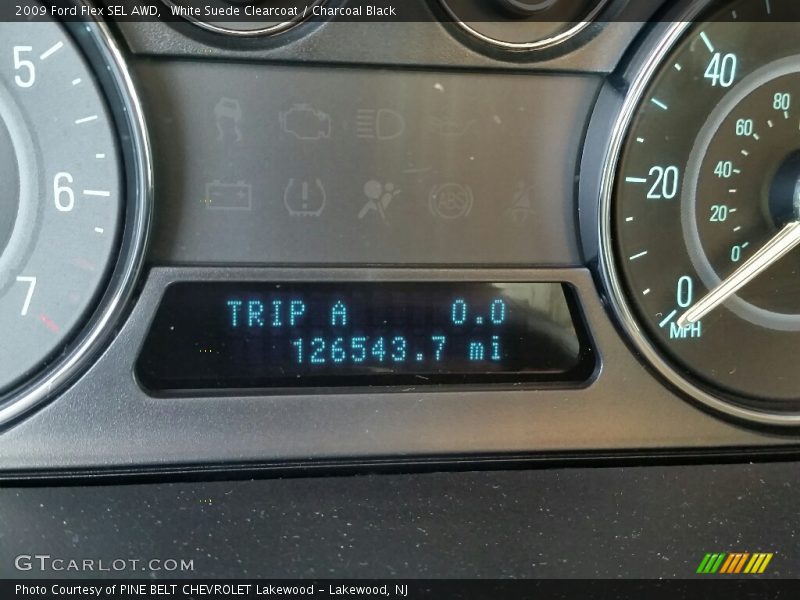 White Suede Clearcoat / Charcoal Black 2009 Ford Flex SEL AWD