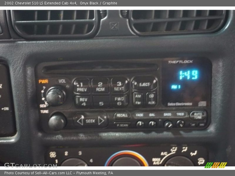 Onyx Black / Graphite 2002 Chevrolet S10 LS Extended Cab 4x4