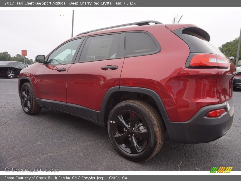 Deep Cherry Red Crystal Pearl / Black 2017 Jeep Cherokee Sport Altitude
