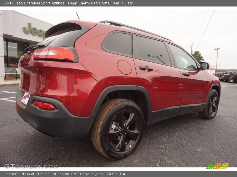 Deep Cherry Red Crystal Pearl / Black 2017 Jeep Cherokee Sport Altitude