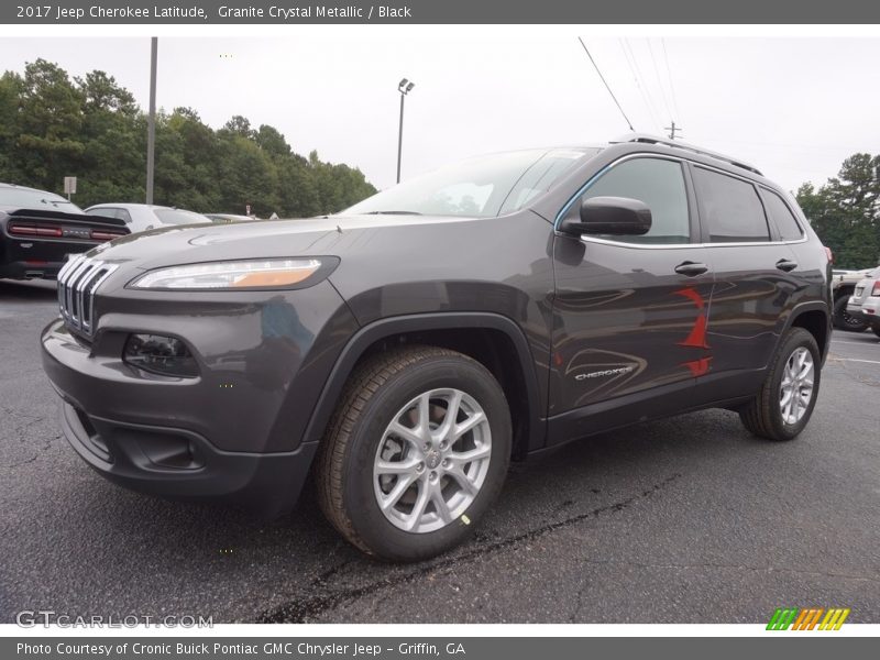 Granite Crystal Metallic / Black 2017 Jeep Cherokee Latitude
