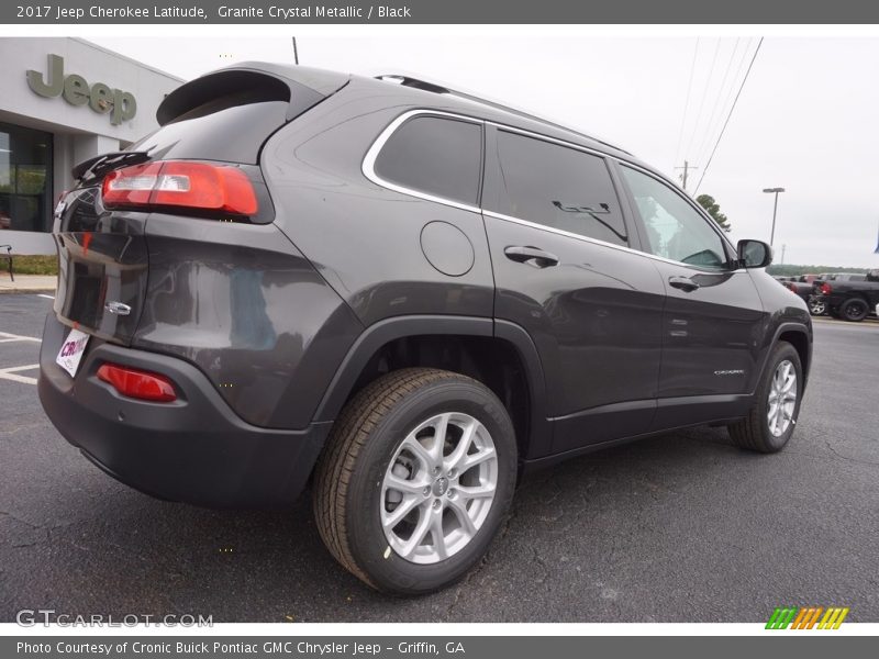 Granite Crystal Metallic / Black 2017 Jeep Cherokee Latitude