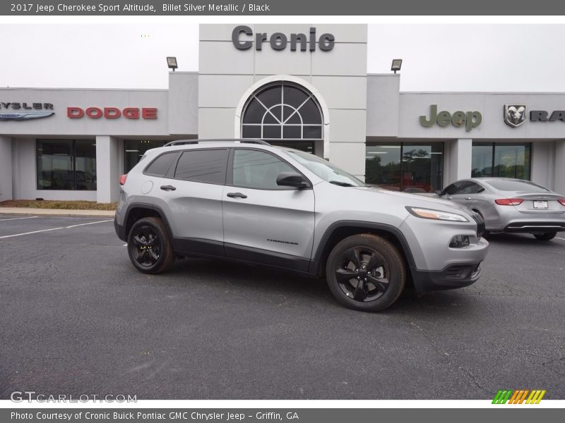 Billet Silver Metallic / Black 2017 Jeep Cherokee Sport Altitude