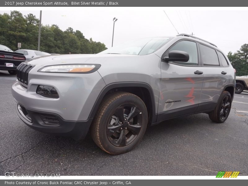 Billet Silver Metallic / Black 2017 Jeep Cherokee Sport Altitude