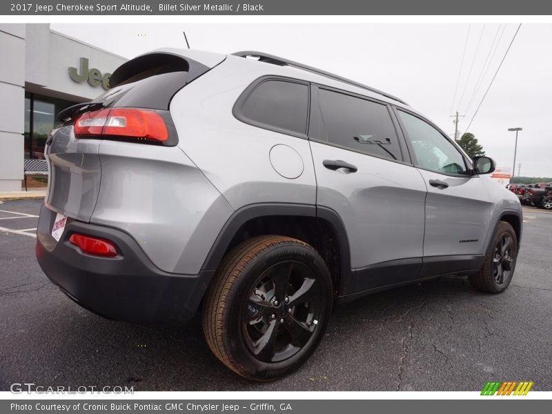 Billet Silver Metallic / Black 2017 Jeep Cherokee Sport Altitude