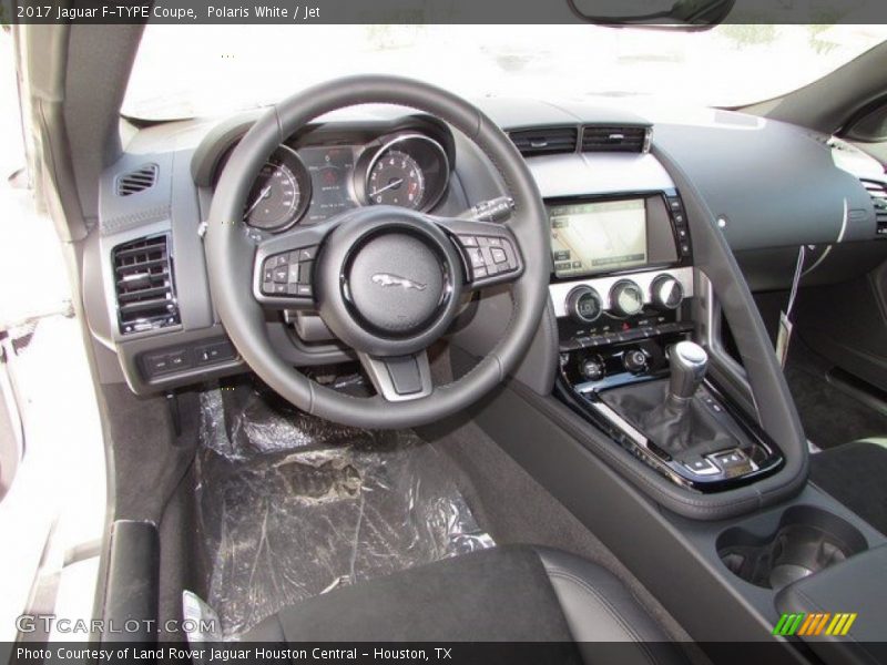 Polaris White / Jet 2017 Jaguar F-TYPE Coupe