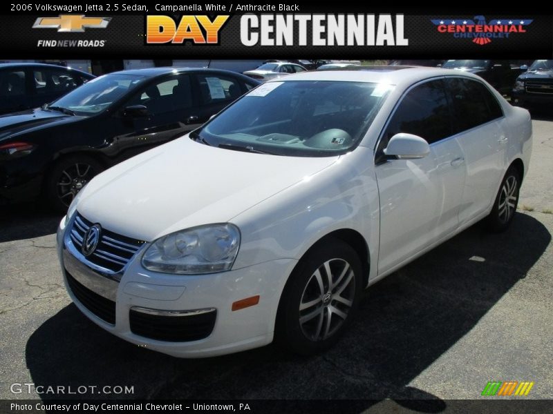 Campanella White / Anthracite Black 2006 Volkswagen Jetta 2.5 Sedan