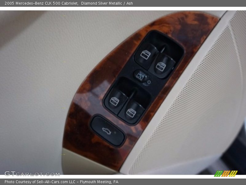 Diamond Silver Metallic / Ash 2005 Mercedes-Benz CLK 500 Cabriolet