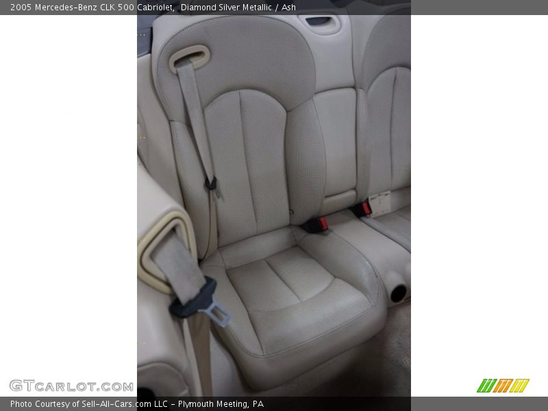 Diamond Silver Metallic / Ash 2005 Mercedes-Benz CLK 500 Cabriolet