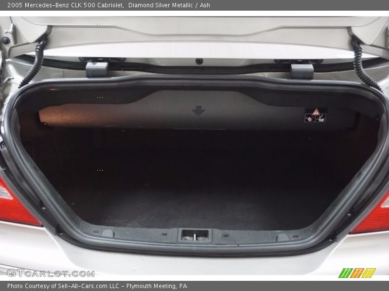 Diamond Silver Metallic / Ash 2005 Mercedes-Benz CLK 500 Cabriolet