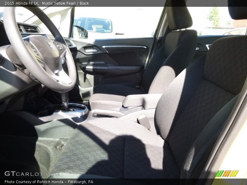 Mystic Yellow Pearl / Black 2015 Honda Fit LX