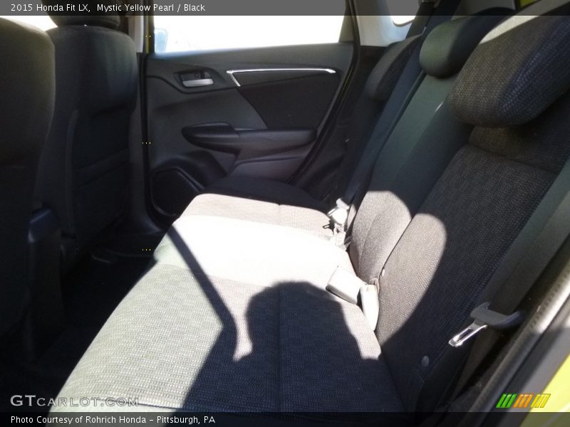 Mystic Yellow Pearl / Black 2015 Honda Fit LX