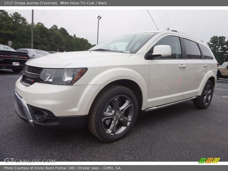 White Noise Tri-Coat / Black 2017 Dodge Journey Crossroad