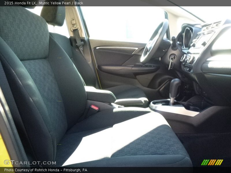 Mystic Yellow Pearl / Black 2015 Honda Fit LX