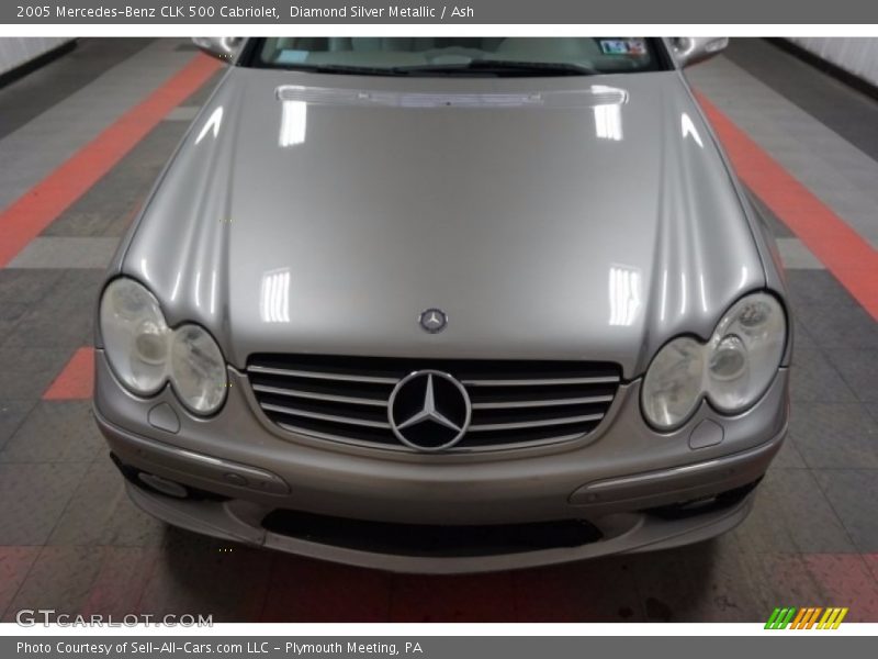 Diamond Silver Metallic / Ash 2005 Mercedes-Benz CLK 500 Cabriolet