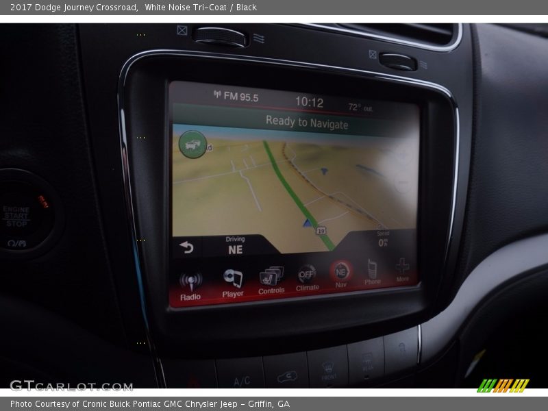 White Noise Tri-Coat / Black 2017 Dodge Journey Crossroad