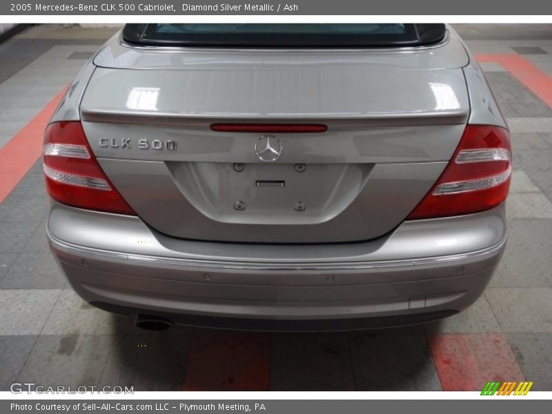 Diamond Silver Metallic / Ash 2005 Mercedes-Benz CLK 500 Cabriolet