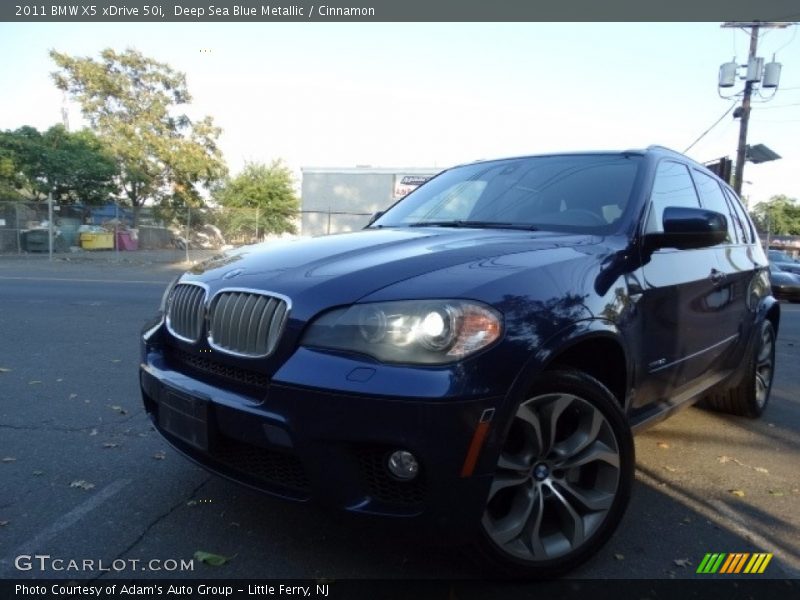 Deep Sea Blue Metallic / Cinnamon 2011 BMW X5 xDrive 50i